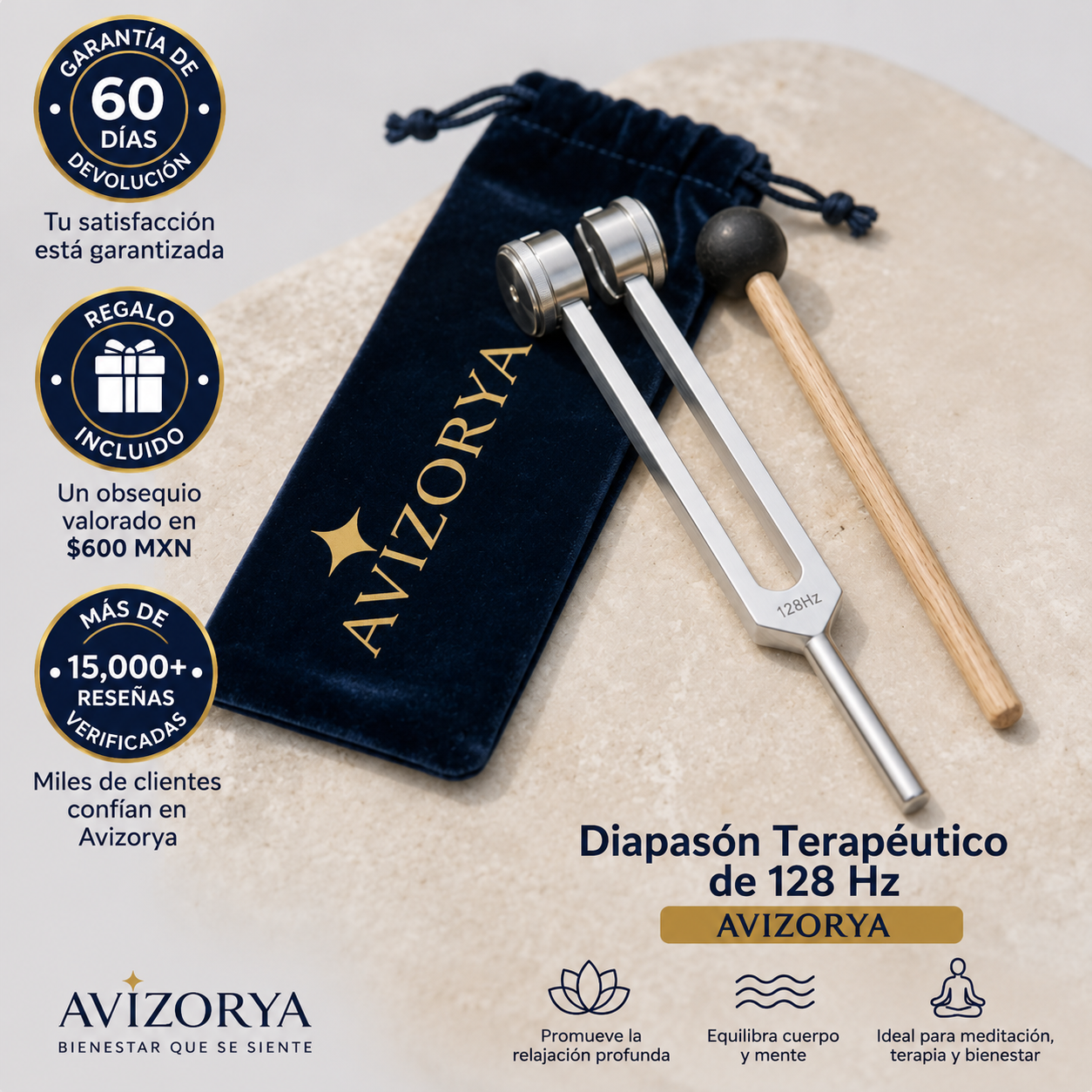 Avizorya™|Diapasón Terapéutico de 128Hz