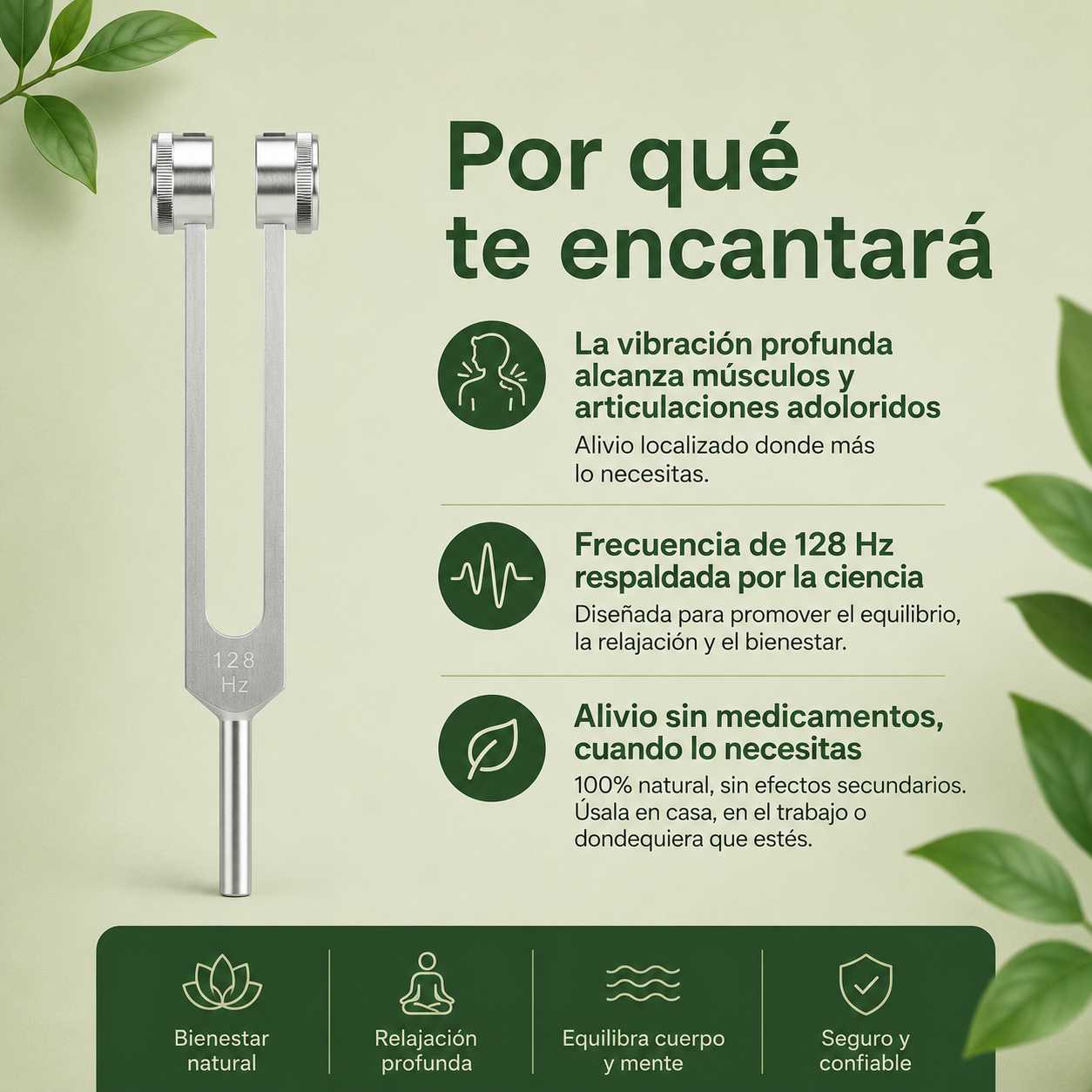 Avizorya™|Diapasón Terapéutico de 128Hz