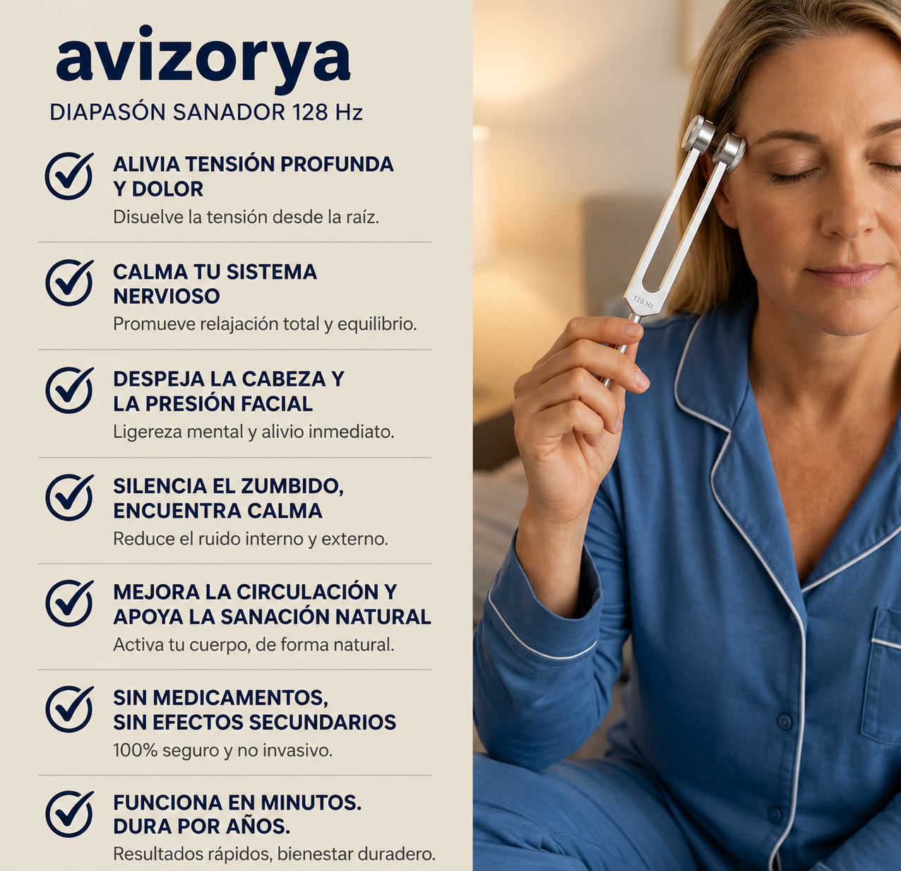 Avizorya™|Diapasón Terapéutico de 128Hz