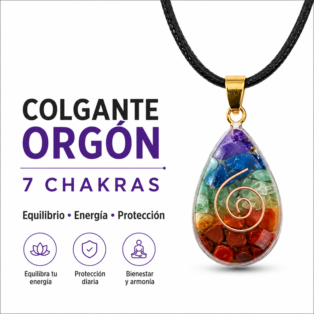 Colgante 7 Chakras